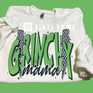 Grinchy Mama lightning bolt sweatshirt
