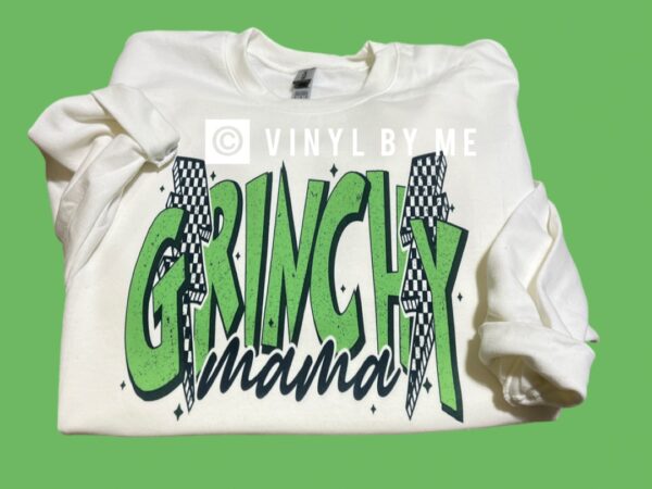 Grinchy Mama lightning bolt sweatshirt