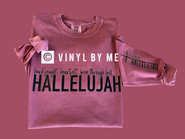 Hallelujah comfort color longsleeve!!