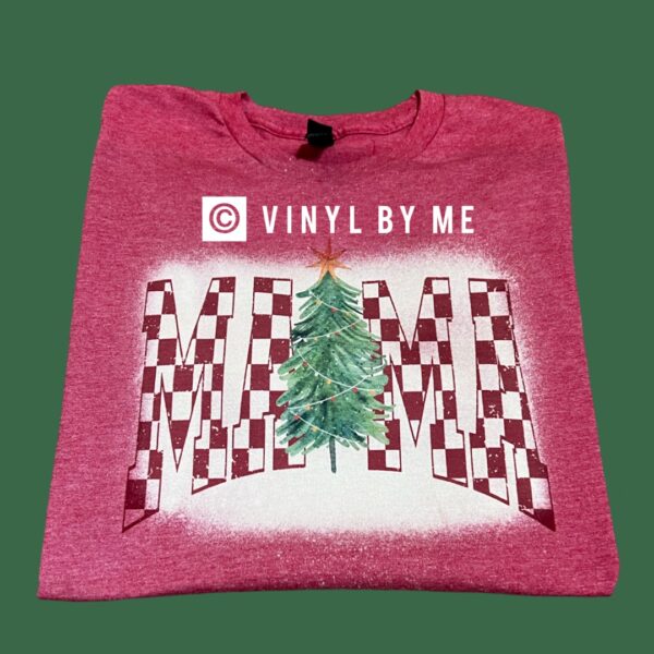 Red Christmas mama tee