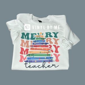 Merry teacher sweatshirt