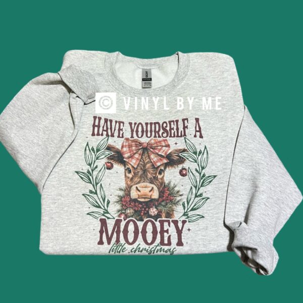 Have yourself a mooey Christmas sweatshirt