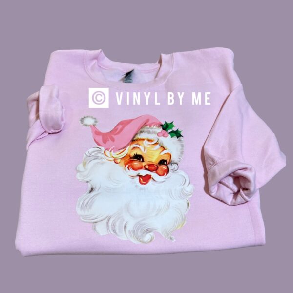 Pink Santa sweatshirt