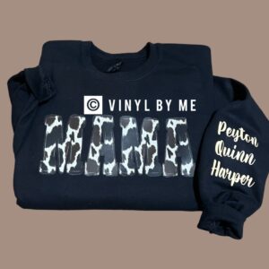 Mama cow black sweatshirt