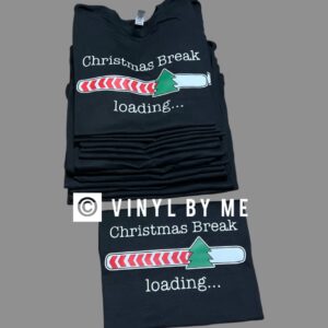 Loading Christmas break black tee