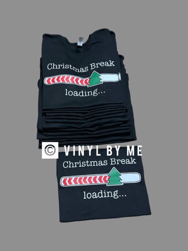 Loading Christmas break black tee