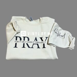 Tan it’s finished sweatshirt