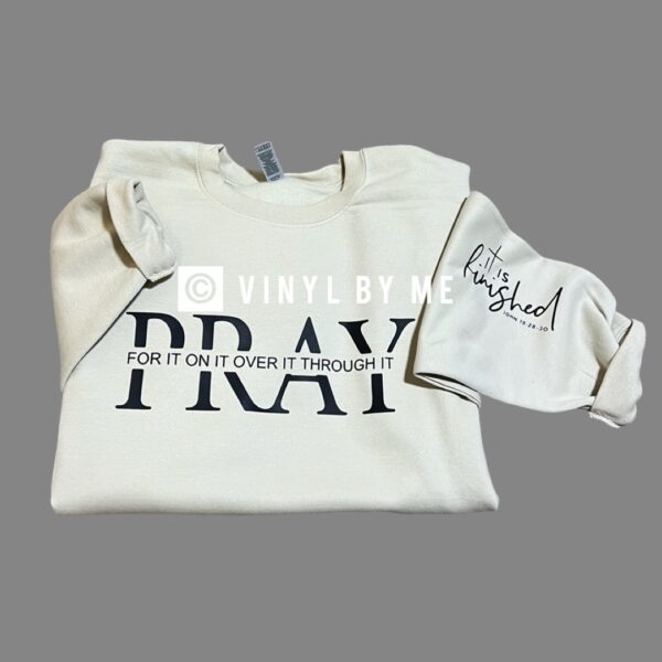 Tan it’s finished sweatshirt