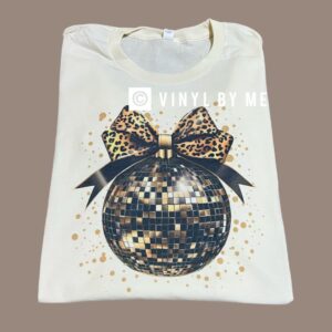 Cheetah disco ball tee
