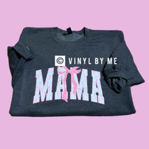 Pink Mama bow sweatshirt