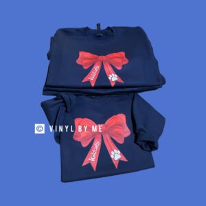 Navy wildcats bow sweatshirt