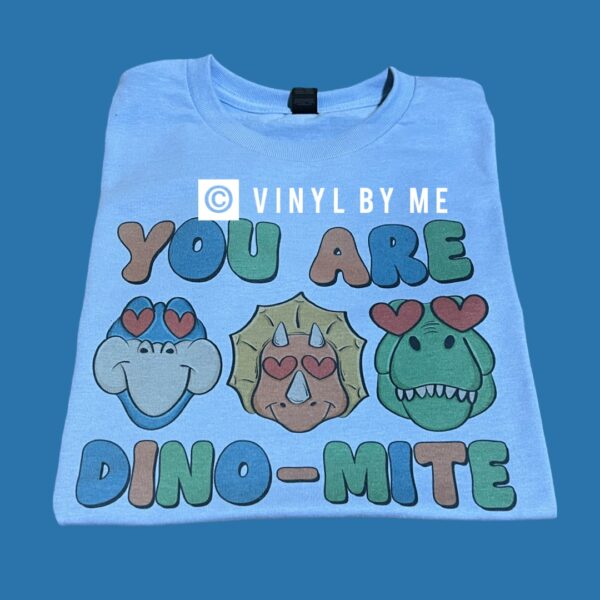 Blue Dino Mite tee