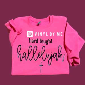 Hot pink hallelujah sweatshirt