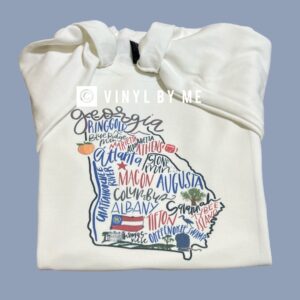 Georgia map sweatshirt