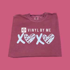 Comfort color xoxo heart tee