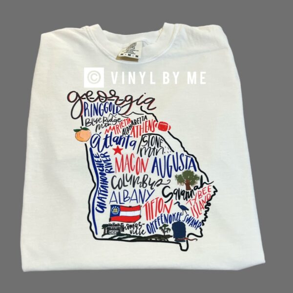 Ivory comfort color map tee