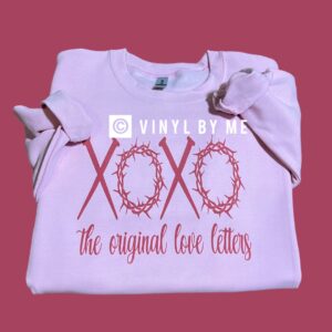 Pink original love letters sweatshirt