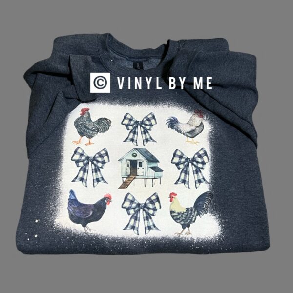 Chicken bow sweatshirt
