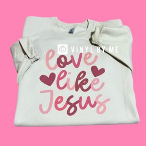Tan love like Jesus sweatshirt