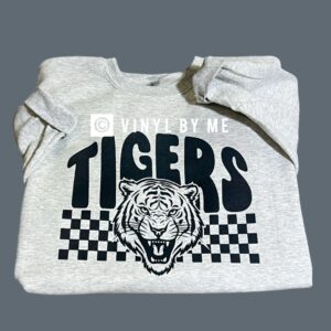 Black print Tigers ash sweatshirt