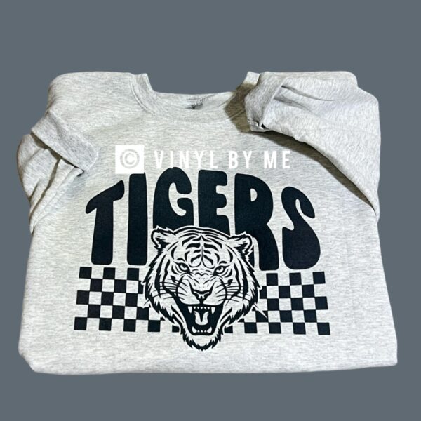 Black print Tigers ash sweatshirt