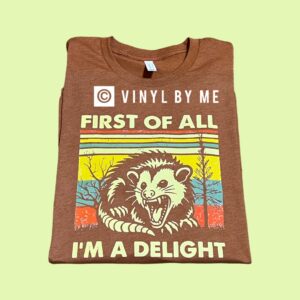 First all burnt orange tee