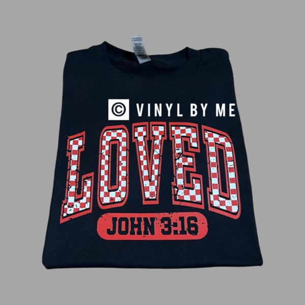 Black loved John 3:16 tee