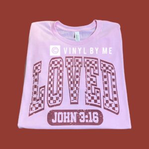 Pink Loved John 3:16 tee
