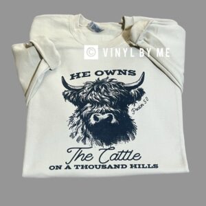 Tan He owns the cattle sweatshirt