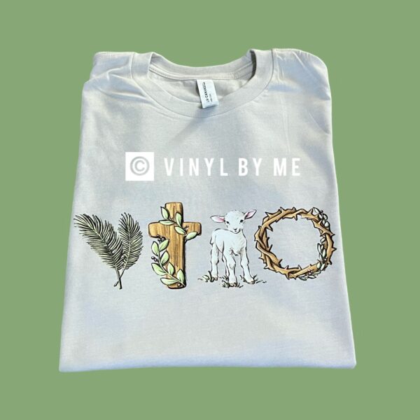 Toddler cream lamb tee