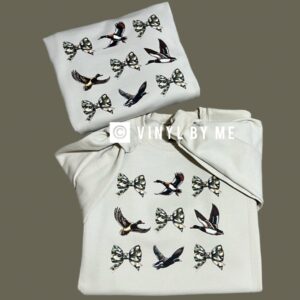 Camo duck coquette bow sweatshirt