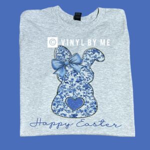 Ash blue happy Easter tee