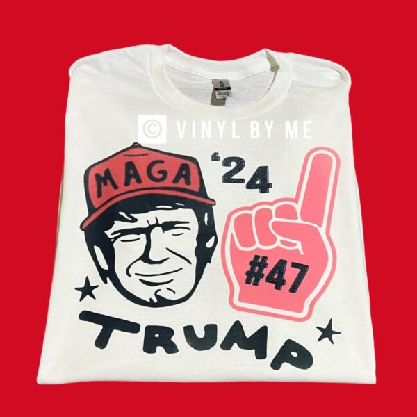 Trump maga white tee