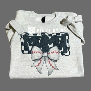 Black cheetah baseball Mama sweatshirt