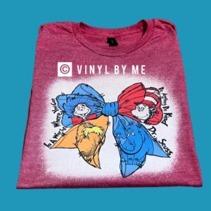 Red Seuss Bow tee