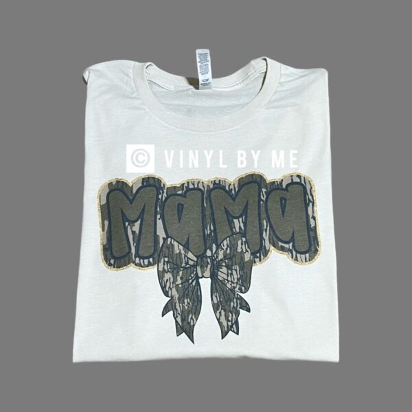 Camo Mama ribbbon tee