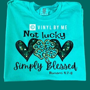 Comfort color simply blessed tee