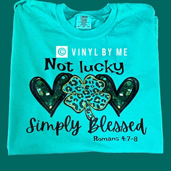 Comfort color simply blessed tee