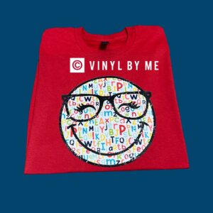 Red smiley tee