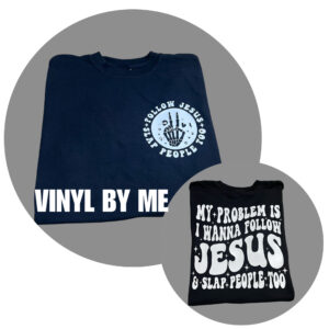 I want to follow Jesus black comfort color tee
