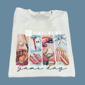 Game day baseball tee