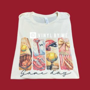 Game day softball tee