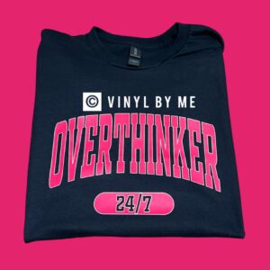 Hot pink overthinker tee