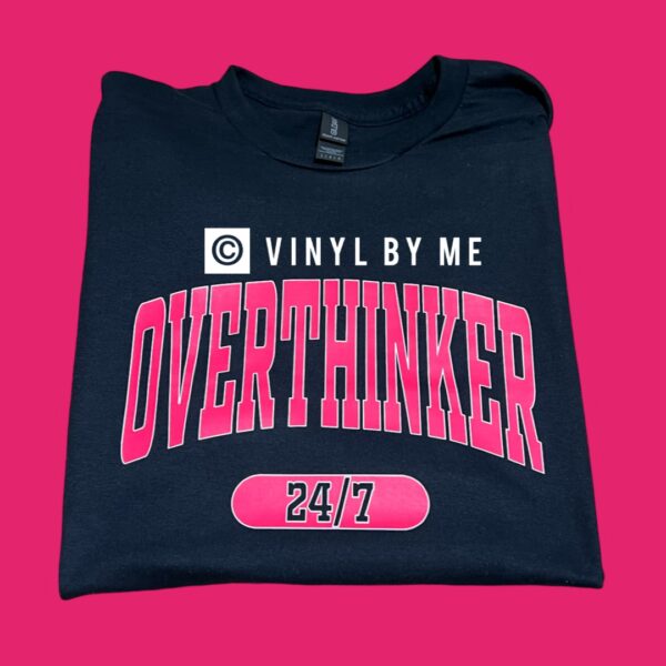 Hot pink overthinker tee
