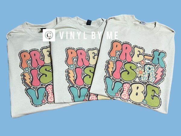Pre-K is a vibe tan tee