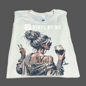 Cream just breathe tee