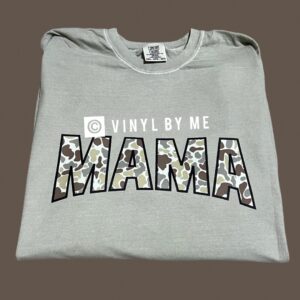 Comfort color Camo Mama tee