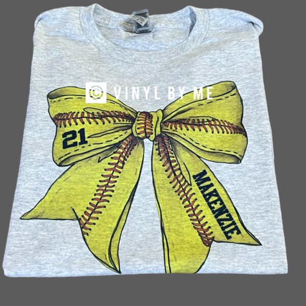 Custom softball tee