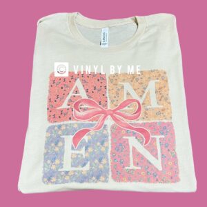 Cream Amen tee