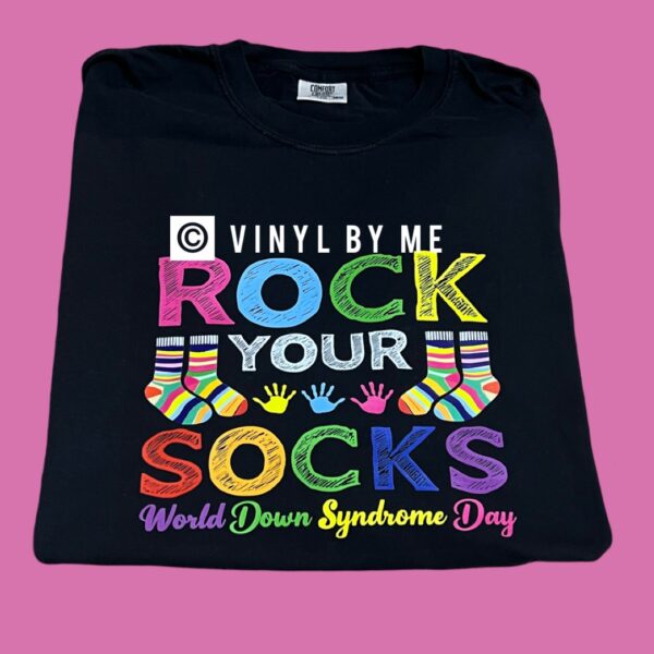 Comfort color rock your socks off tee